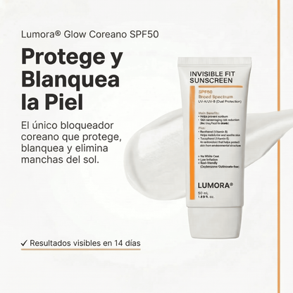 Lumora Bloqueador Glow Coreano SPF50
