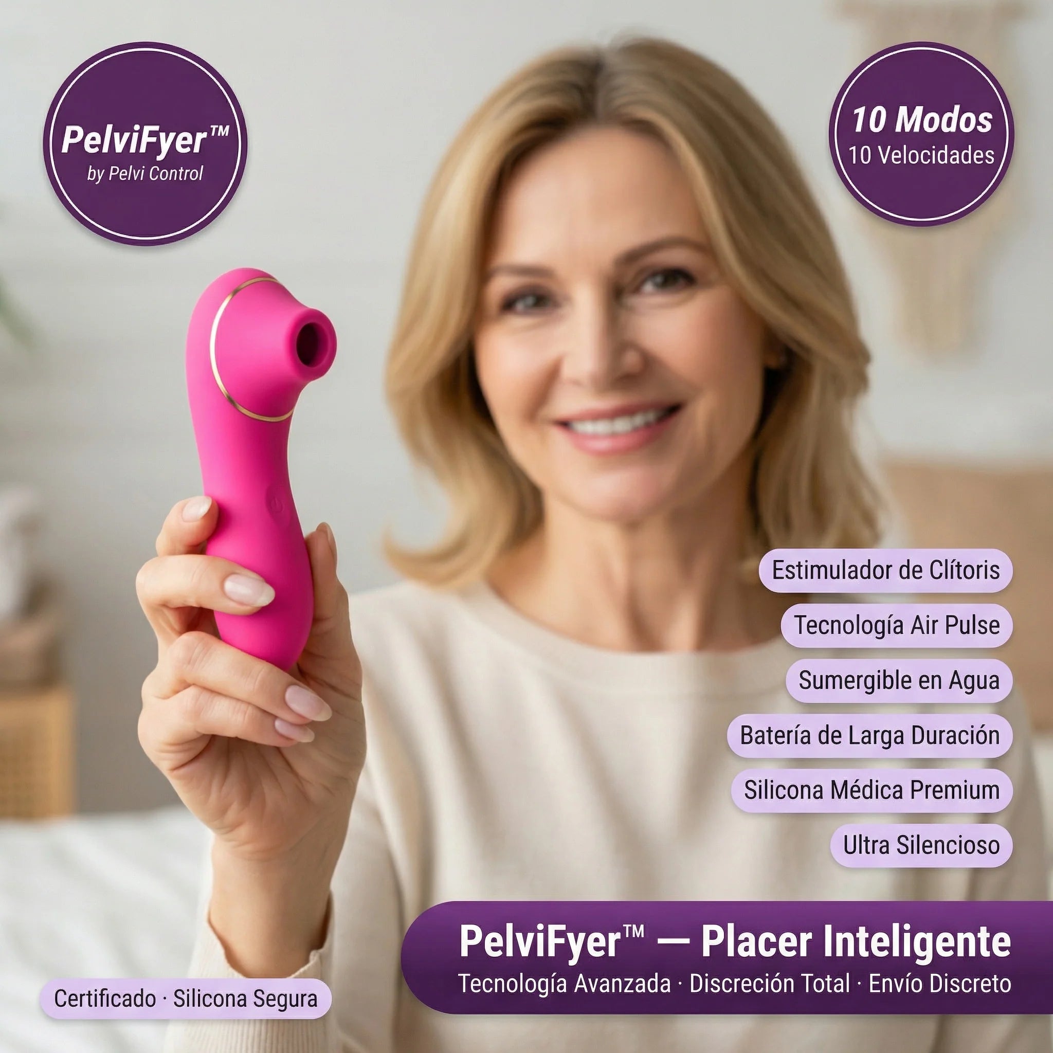 MOONFYER PELVI CONTROL | 10 Modos 10 Velocidades