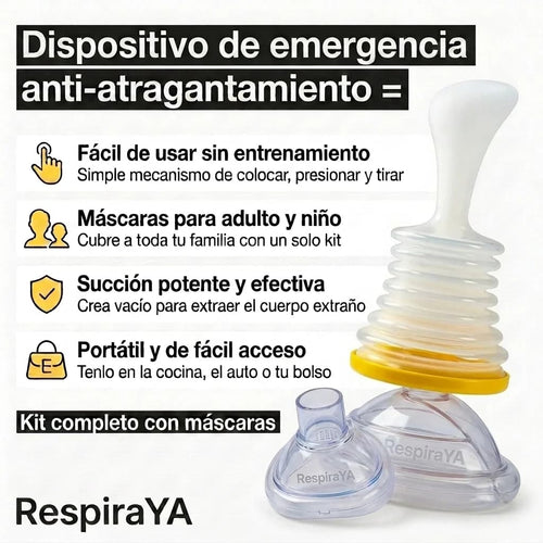 Dispositivo antiatragantamiento RespiraYa™