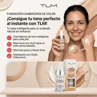 Base de maquillaje con cambio de color